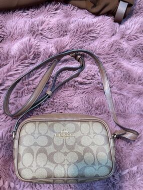 Coach Khaki/Chestnut Signature Crossbody Bag